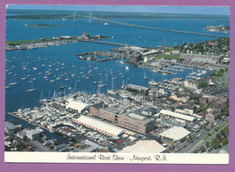 NEWPORT - International Show Boat - Aerial View Of Newport Waterfront With Boat Show In Progress - Newport