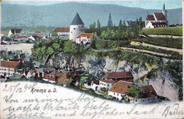 KREMS A.d.Donau, Karte Gel.1908, Postablage Krems - Krems An Der Donau