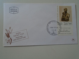 D192873  ISRAEL  1974  Jerusalem  -FDC-  Painting And Sculpture - Chana Orloff- Mother And Child - FDC