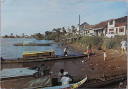 Carte Postale Couleur : Guyane : SAINT-LAURENT : Le Village "Chinois", Animé - Saint Laurent Du Maroni