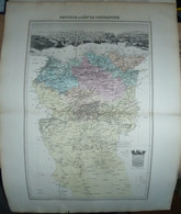 Gravure 19 ème.  Atlas Migeon  1892  " Constantine " - Geographical Maps