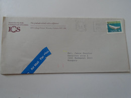 ZA170a.10   CANADA  Cover - Institut For Christian Studies - TOronto - 1990  Stamp Whale - Storia Postale