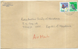 Japan  Letter Via Macedonia 2001 - Storia Postale