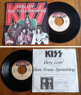 RARE French SP 45t RPM (7") KISS «Dirty Livin'» (1979) - Hard Rock En Metal