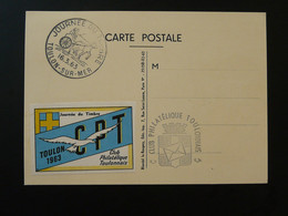 Carte Locale Avec Vignette Journée Du Timbre Toulon 83 Var 1963 - Lettere