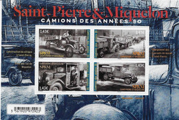 2022 Saint Pierre Et Miquelon  N° BF   Nf** MNH . Camions  Des Années 30 - Blocks & Sheetlets