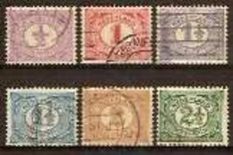 Nederland 1899-1913 NVPH Nr 50/55 Gestempeld/used Cijfer - Gebruikt