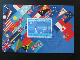Carte Maximum Card Conférence Pacifique Sud Nouvelle Caledonie 1990 - Maximum Cards