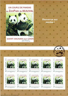 Collector 10 Timbres (Prio 20g) MTAM 2012 Arrivée Des Pandas Au Zoo De Beauval Neuf Non Oblitéré TTBE. - Collectors