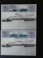 Carte Maximum Card (x2) Bateaux Ships Saint Pierre Et Miquelon 1999 - Cartes-maximum
