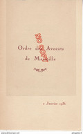 Au Plus Rapide Programme Soirée Avocats De Marseille Soirée Du 2 Janvier 1936 Théâtre Musique Justice - Programme