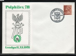 GB POLONICA 1978 20TH ANNIV OF PZF POLPHILEX 78 UNION OF POLISH PHILATELISTS EXPO EXHIBITION COVER Poland Polska Eagle - Sonstige & Ohne Zuordnung