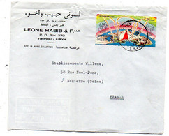 LIBYE -1963-- Lettre TRIPOLI  Pour NANTERRE -92 (France)..timbre Seul Sur Lettre.....cachet... - Libyen