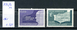 Finlande    N° 575/6 Xx   100 Ans De La Naissance De Jean Sibelius - Unused Stamps