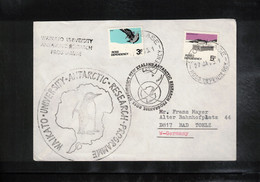 Ross Dependency 1975 Scott Base - Waikato University Antarctic Research Programme Interesting Letter - Brieven En Documenten