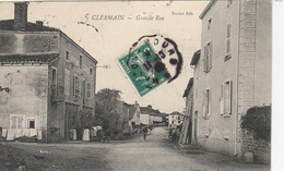 CLERMAIN GRANDE RUE 1908 EDITION TRUCHOT - Autres & Non Classés