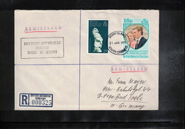 British Antarctic Territory 1979 British Antarctic Survey Base H Signy Island South Orkneys Interesting Registere Letter - Covers & Documents