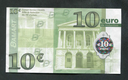 Beau Billet Publicitaire 10 Euro "10€ Damart" Roubaix - Specimen