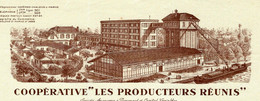 1943 ENTETE COOPERATIVE AGRICOLE LES PRODUCTEURS REUNIS Chalons Sur Marne  En Champagne (Marne) B.E. V.SCANS - 1900 – 1949