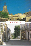 Ansouis. -  Le Beffroi. ;  Place Des Hôtes   -  Photos André Lapalus  - Non écrite. - Ansouis