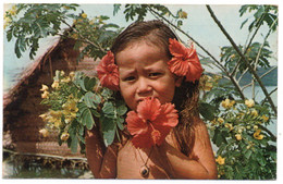 POLYNESIE/FRENCH POLYNESIA - TAHITI ENFANCE HEUREUSE A BORA-BORA/JEUNE FILLE / GIRL / THEMATIC STAMP - Polynésie Française