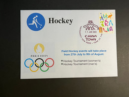 (4 N 39) Paris 2024 Olympic Games - Olympic Venues & Sport - Yves Du Manoir Stadium = Hockey (1 Cover) - Verano 2024 : París