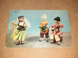 Holiday, Dolls In Aserbaijan National Costumes, Ethnics, Tradition Postcard, Asia, USSR, Doll, Children, Toy - Azië