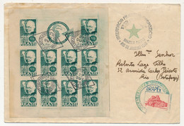 BRESIL - Bloc Feuillet 10 Timbres "Sir Rowland Hill" Obl Rio De Janeiro Exposition BRAPEX 22 Out 1938 - FDC