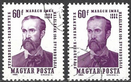 Hungary 1964 - Mi 2022 - YT 1640 ( Imre Madách, Writer ) Two Shades Of Color - Errors, Freaks & Oddities (EFO)