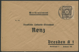 4487) Ost-Sachsen MiNr.: 51 Btx - EF- Dresden - Mehrf. Geprüft - Storia Postale