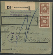 6302) Ost-Sachsen MiNr.: 56 - MehrfF - Neustadt - Lettres & Documents