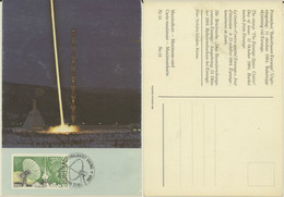 SVERIGE MAXIMUM CARD "THE ESRANGE SPACE CENTRE" DAY OF ISSUE 13 OCTOBER 1984 - Maximum Cards & Covers