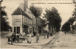 CPA ST-FLORENT Avenue Du Cher Rue De La Chaussee (1272284) - Saint-Florent-sur-Cher