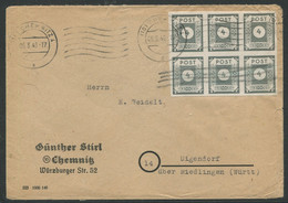 4732) Ost-Sachsen MiNr.: 61 - MehrfF - Chemnitz - - Covers & Documents