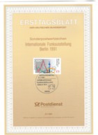 GERMANIA - ERSTTAGSBLATT (ETB) - 31.1991 ESPOSIZIONE INTERNAZIONALE DELLA RADIO A BERLINO - (1^ GIORNO EMISSIONE) - Other & Unclassified