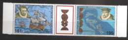 Polynésie 1995 N° 484A ** Iles Marquises, Álvaro De Mendaña, Voilier, Pedro Fernandes De Queirós, Tiki, Navigateur, Cook - Neufs