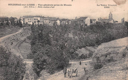 SOLIGNAC-sur-LOIRE (Haute-Loire) - Vue Générale Prise De Mussic - Attelage De Cheval - Solignac Sur Loire