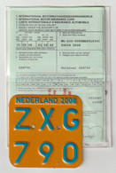 License Plate-nummerplaat-Nummernschild Moped-wheelchair Nederland-the Netherlands 2008 - Plaques D'immatriculation