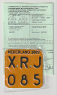 License Plate-nummerplaat-Nummernschild Moped-wheelchair Nederland-the Netherlands 2009 - Number Plates