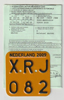 License Plate-nummerplaat-Nummernschild Moped-wheelchair Nederland-the Netherlands 2009 - Plaques D'immatriculation