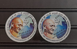 INDIA 2018 Error Mahatma Gandhi Round Odd Shaped Rs.41 Stamp "Tow Different Colours" Error MNH P.O Fresh & Fine - Abarten Und Kuriositäten