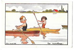 Le Canotage  - Illustrateur Tino SAUBIDET     L 1 - Aviron