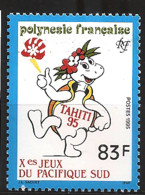Polynésie 1995 N° 488 ** Tahiti, Jeux Du Pacifique Sud, Mascotte, Tortue, Conque, Papeete, Nucléaires, Mururoa Boxe Vélo - Neufs