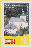 PM Liebstadt Sachsen Kirche Georg Marggraf Naturforscher Privatpostmarke Wunschbriefmarke - Posta Privata & Locale