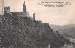 SOLIGNAC-sur-LOIRE (Haute-Loire) - L'Eglise Et Les Ruines De L'ancien Château Féodal - Solignac Sur Loire