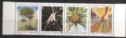Polynésie 1995 N° 489 / 92 ** Philatélie, Singapour, Flore Indigène, Pandanus, Fleur, Fata, Fruit, Tressage, Artisanat - Neufs