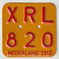 License Plate-nummerplaat-Nummernschild Moped-wheelchair Nederland-the Netherlands 2012 - Plaques D'immatriculation