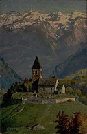 SWITZERLAND - GRAUBUNDEN - ST. CASSIAN SILS IM DOMLESCHG - SIGNED W. BURGER - MAILED 1917 (15674) - Domleschg