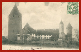 * ESTAVAYER - Le Château - Edit. BUTTY - Oblitération ESTAVAYER LE LAC 1907 - Estavayer