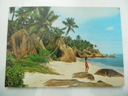 Cartolina Viaggiata "Anse De L'Union  La Digue SEYCHELLES" 1981 - Seychellen